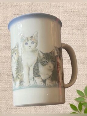 Otagiri Ceramic Cat Mug - Hand‑Painted - 12oz